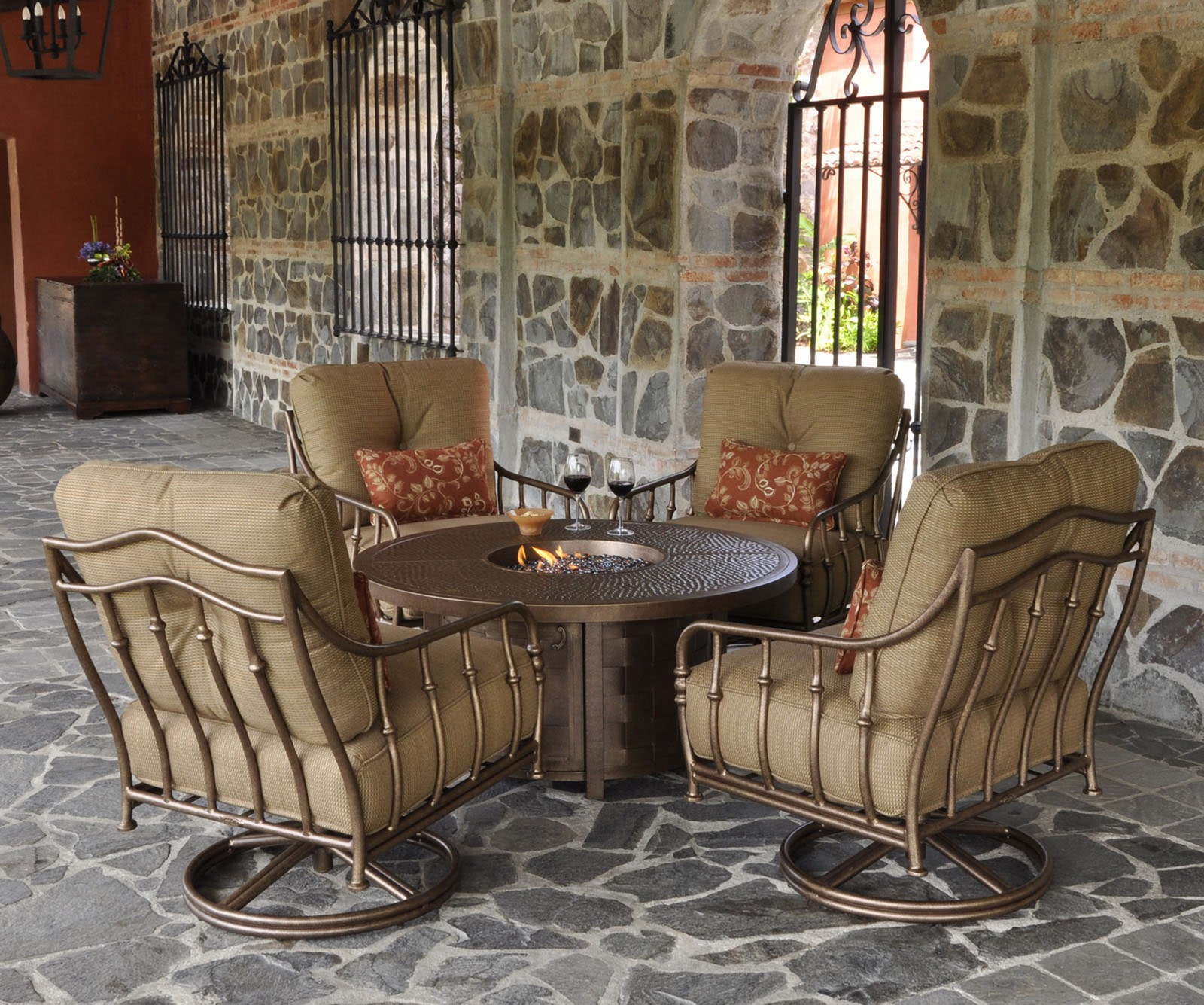 Dine With Adventure - Add a Fire Pit Dining Table to your Outdoor Room