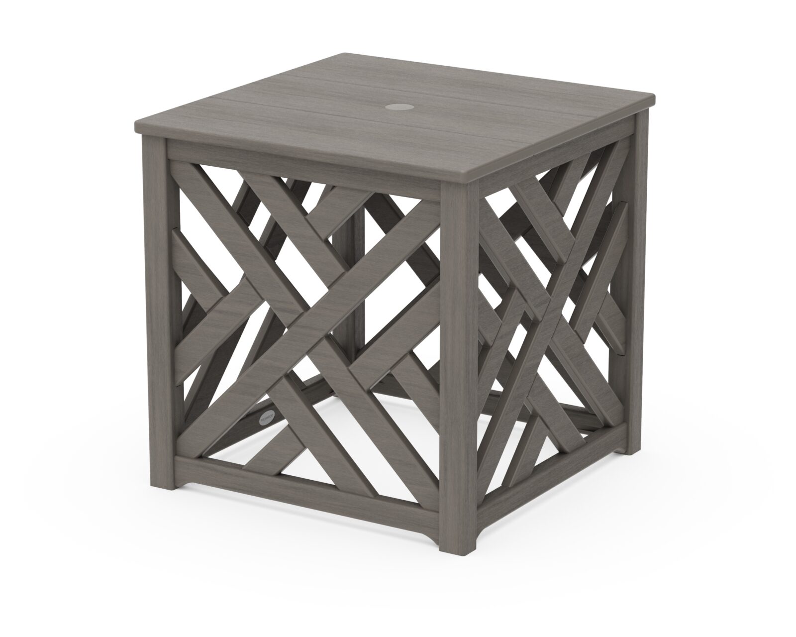 POLYWOOD® Chippendale Umbrella Stand Accent Table