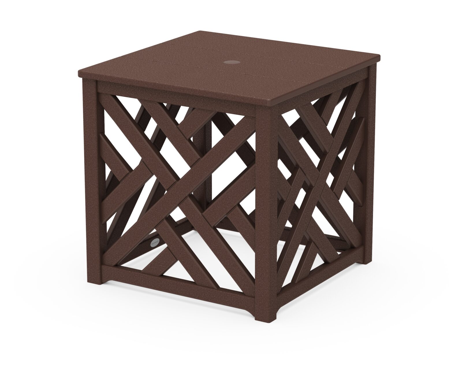 POLYWOOD® Chippendale Umbrella Stand Accent Table - Image 7