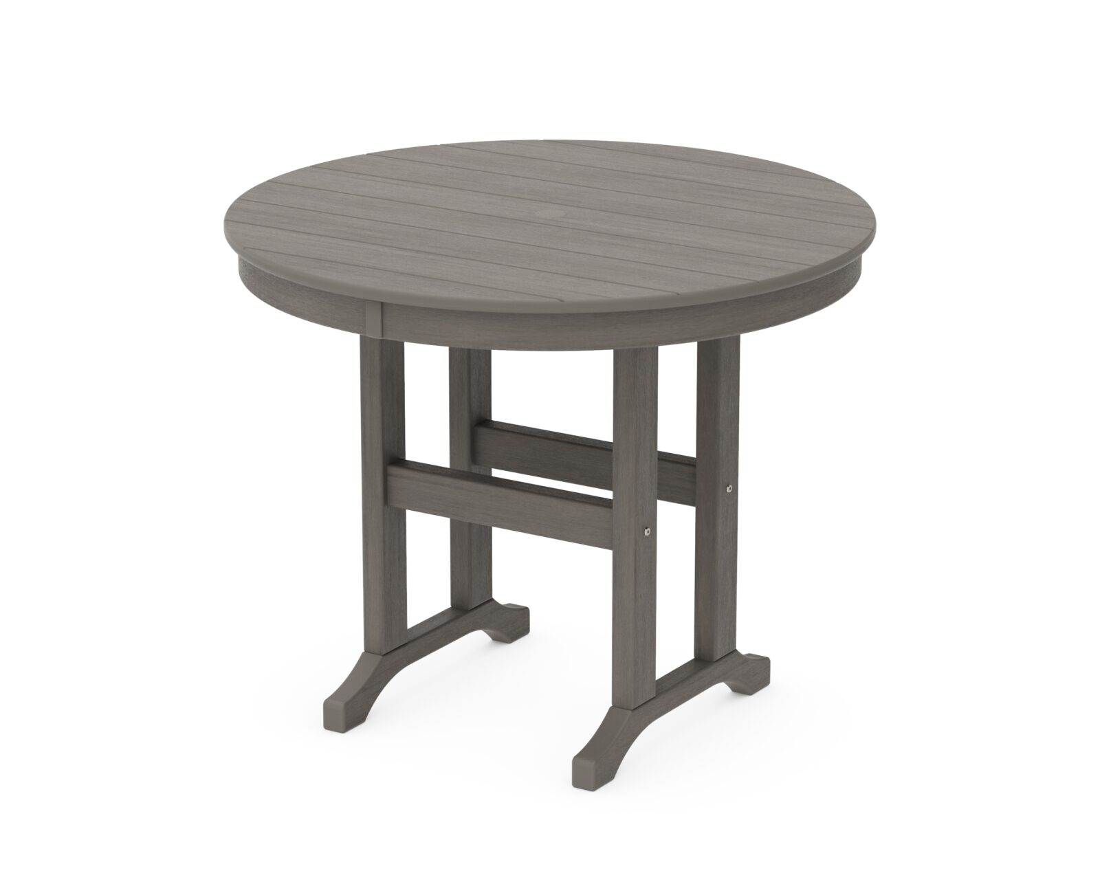 POLYWOOD® 36" Round Farmhouse Dining Table