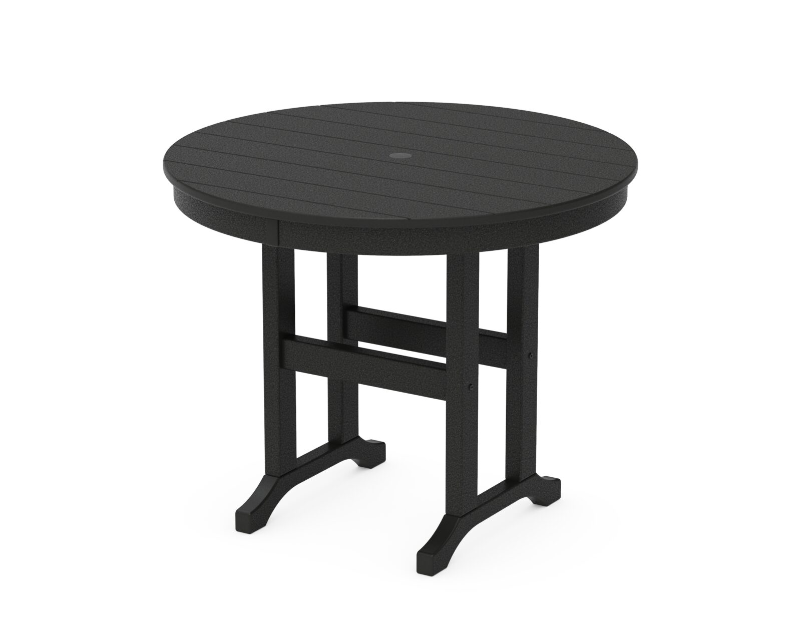 POLYWOOD® 36" Round Farmhouse Dining Table - Image 4