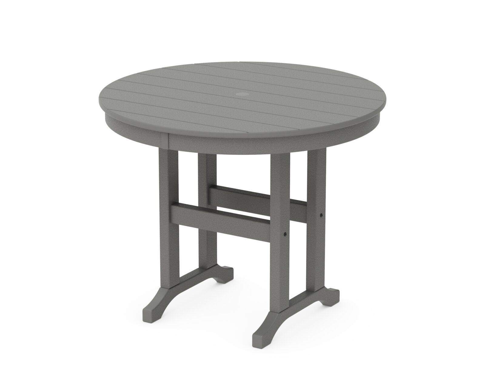 POLYWOOD® 36" Round Farmhouse Dining Table - Image 6