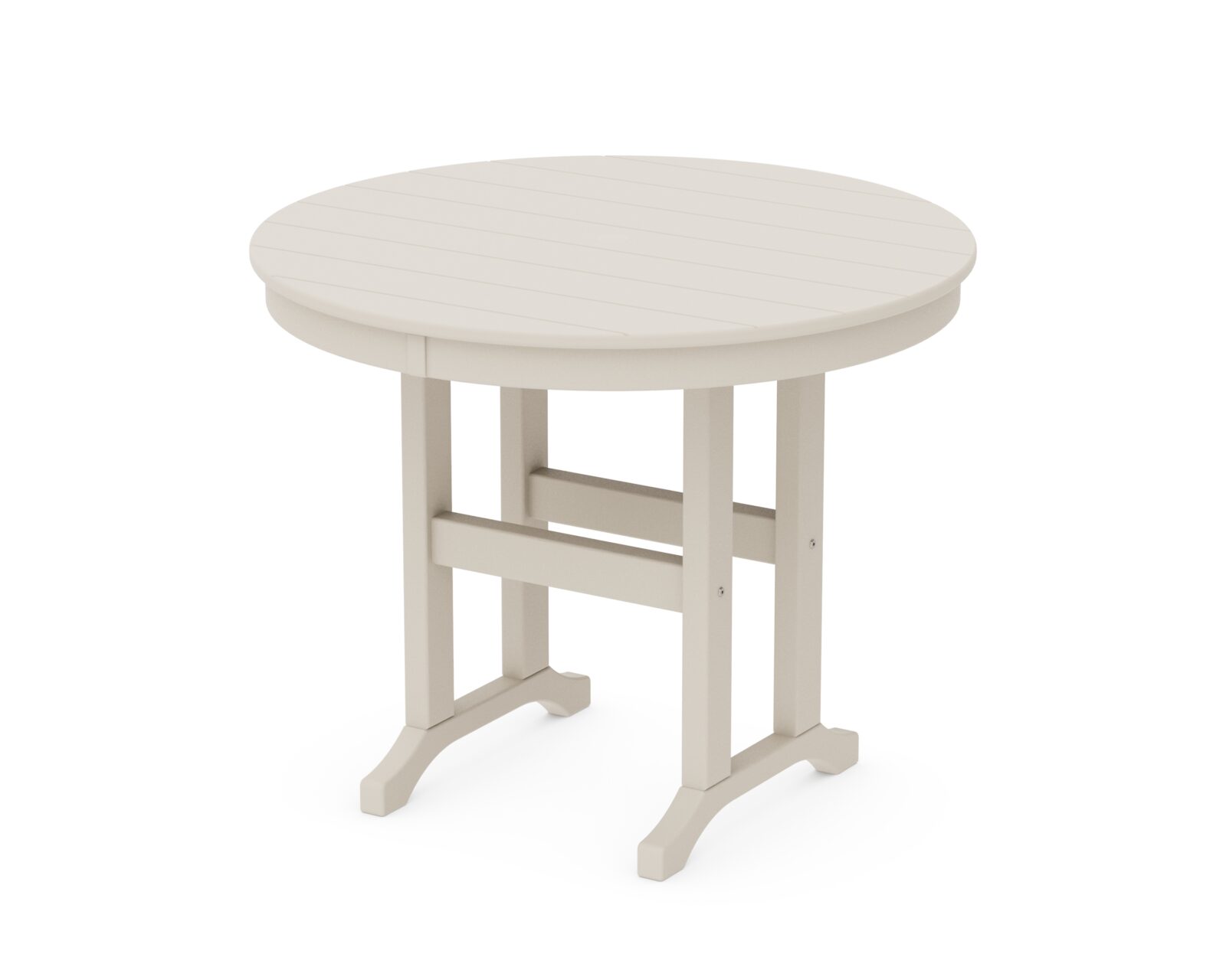 POLYWOOD® 36" Round Farmhouse Dining Table - Image 8