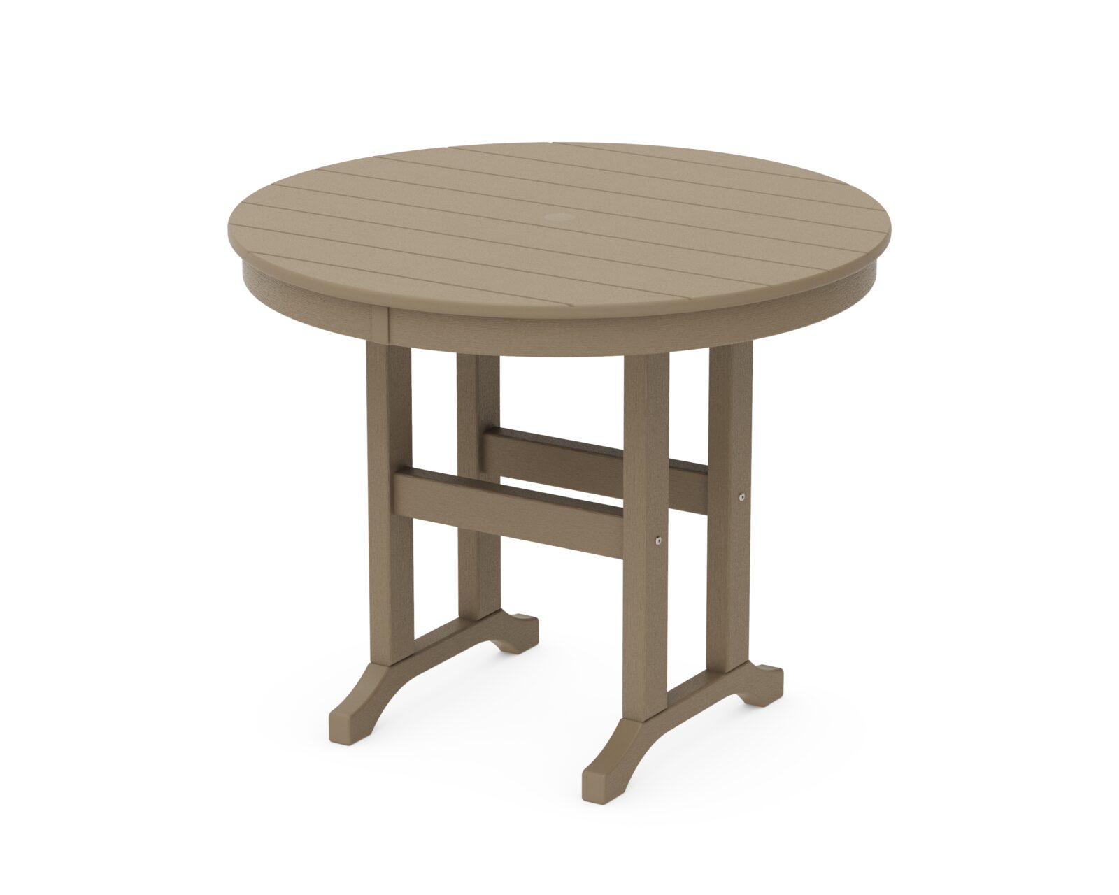 POLYWOOD® 36" Round Farmhouse Dining Table - Image 11