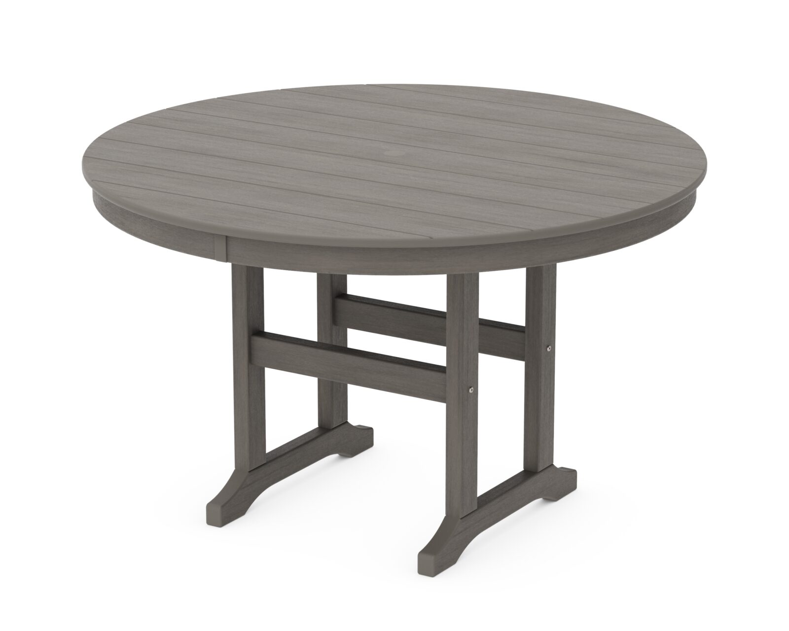 POLYWOOD® 48" Round Farmhouse Dining Table