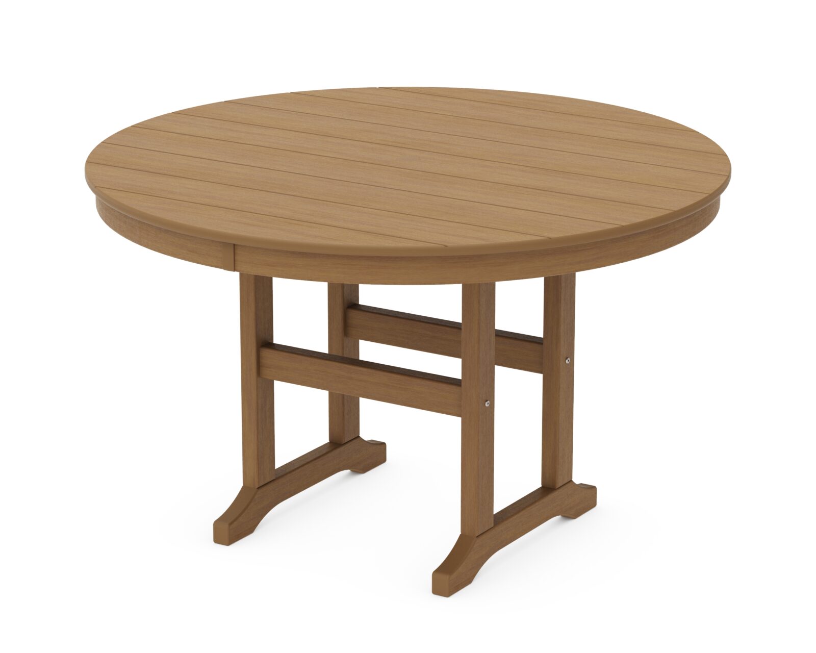 POLYWOOD® 48" Round Farmhouse Dining Table - Image 3
